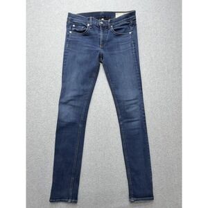 Rag & Bone Jeans Womens 28 Blue Mid Rise Skinny Stretch Denim W1502K088BED